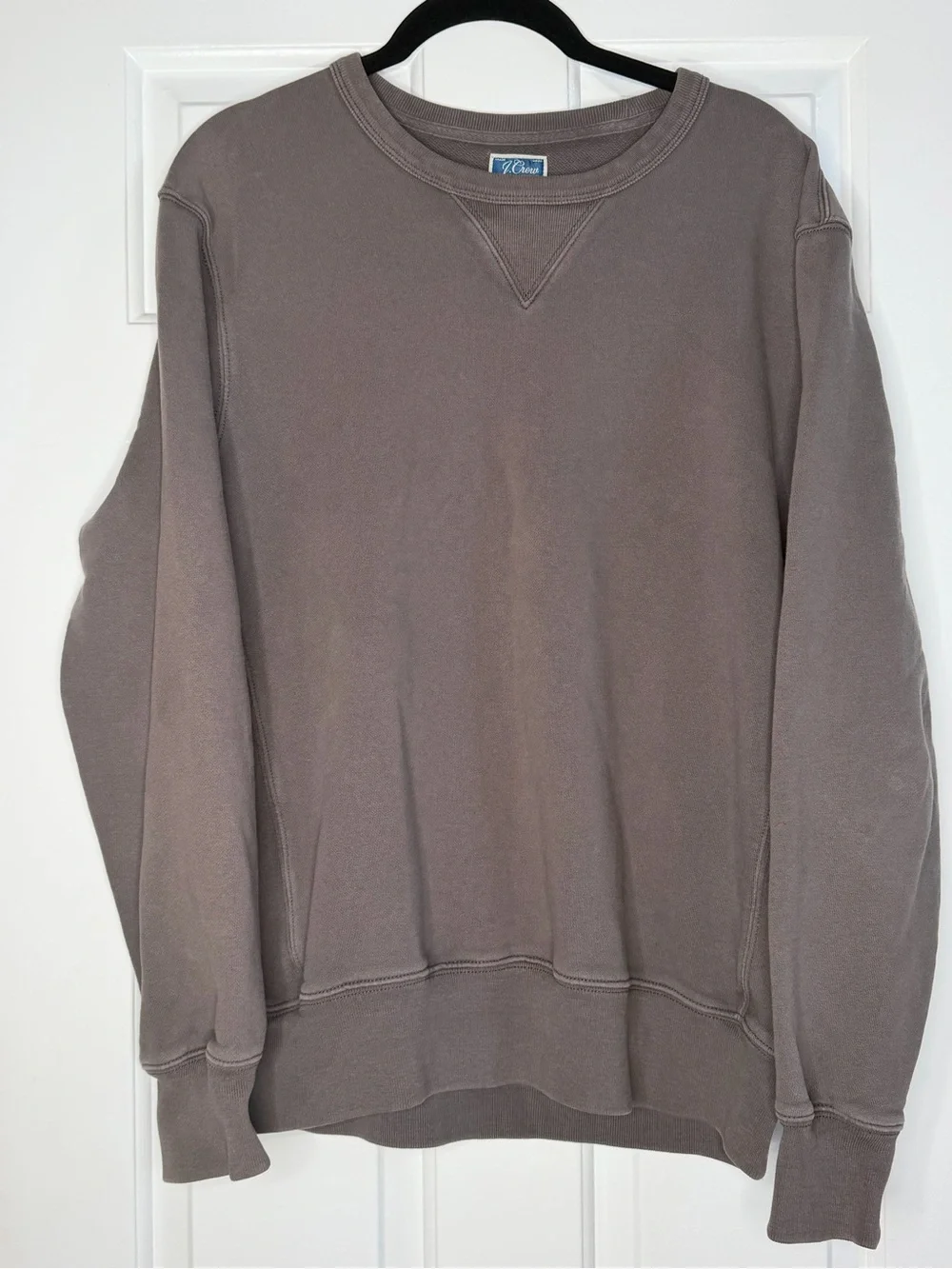 J. Crew Men's Crewneck Sweatshirt in Taupe Brown